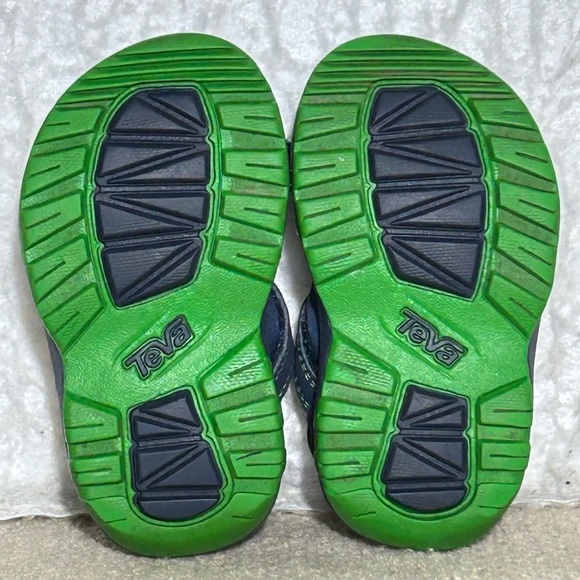 Teva Toddler Kids Blue Psychone XLT Hook/Loop Closure Sport Sandal Shoes SZ US 4 - Picture 8 of 9